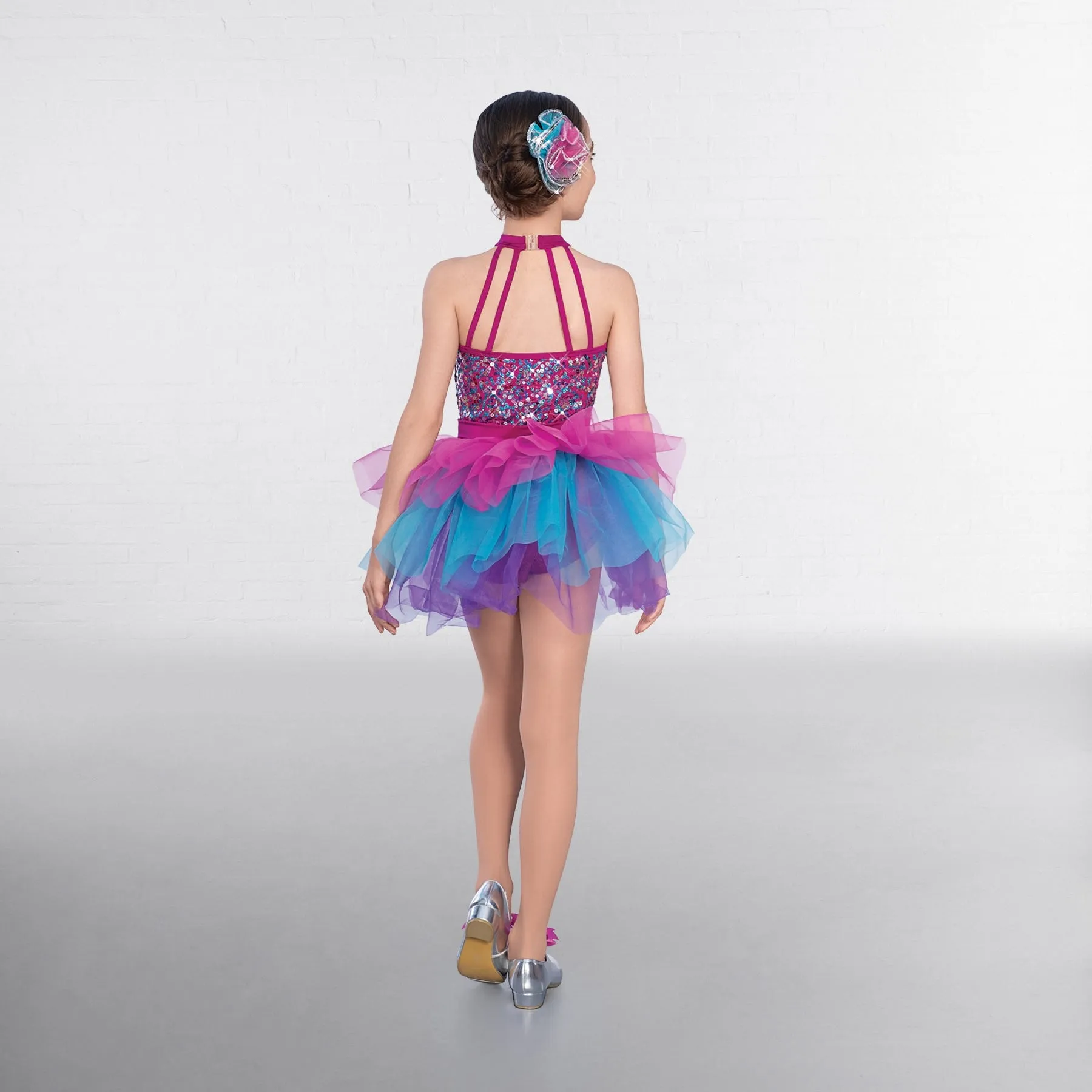 1st Position Tutu Dos Nus Multicolor Pailleté