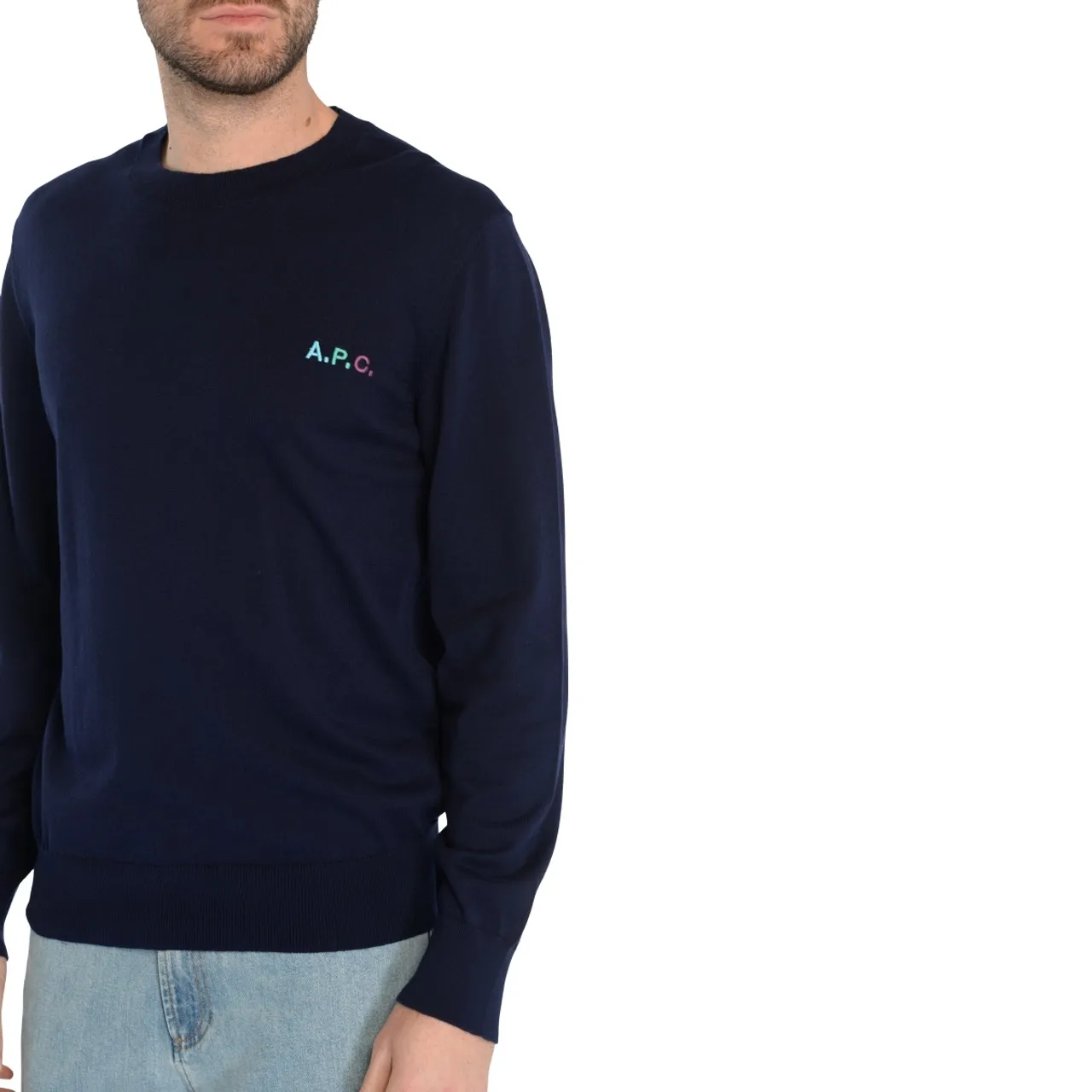 A.P.C. Pull Marvin bleu 