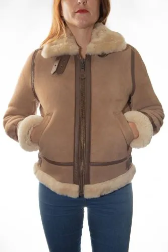 Bombardier B3 femme Schott LCW1255A camel