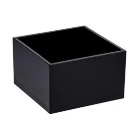 Boîte carrée toona en polystyrène noir