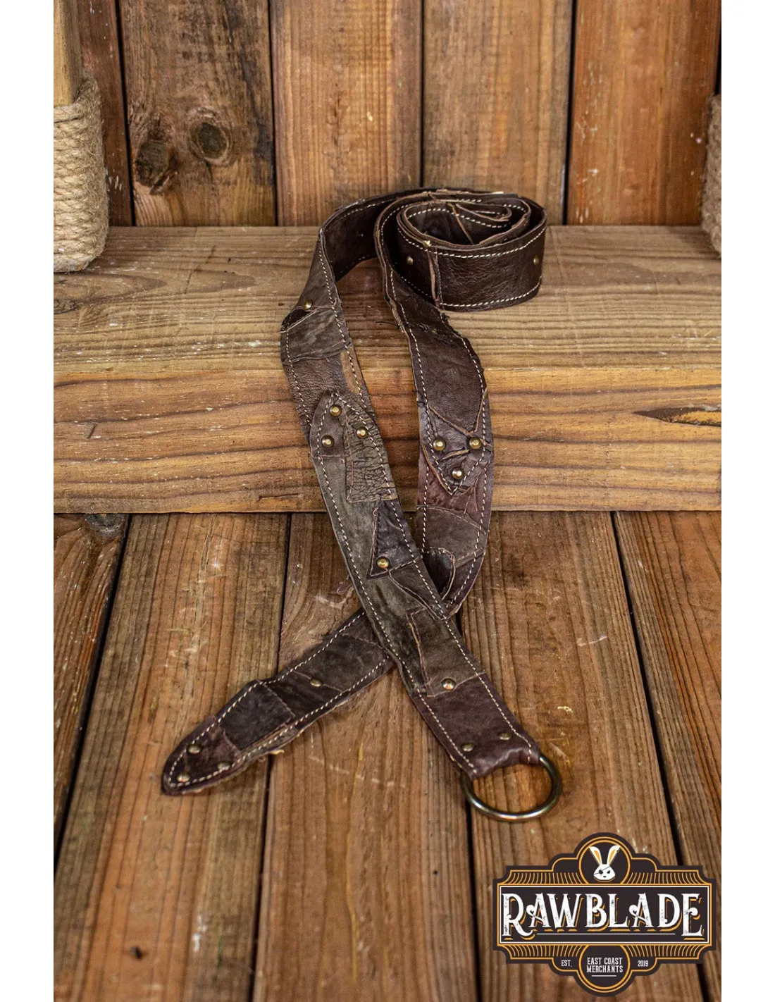 Ceinture de chasseur médiéval - marron ⚔️ Boutique Épées