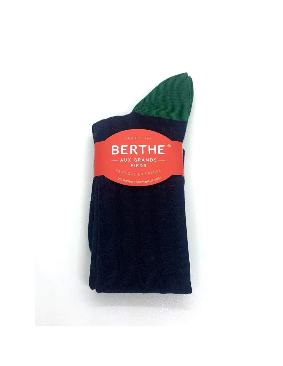 Chaussettes Berthe aux grands pieds BAMBS1.2 Marine/Vert