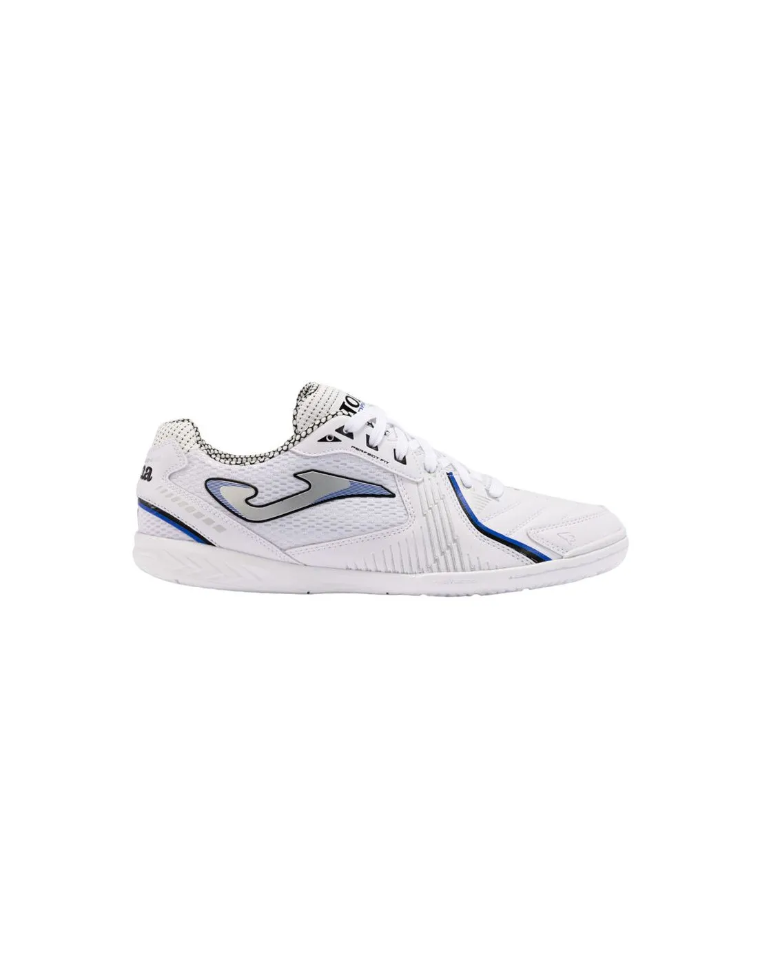 Chaussures de Football sala Joma Dribling 2402 Blanc Bleu Intérieur