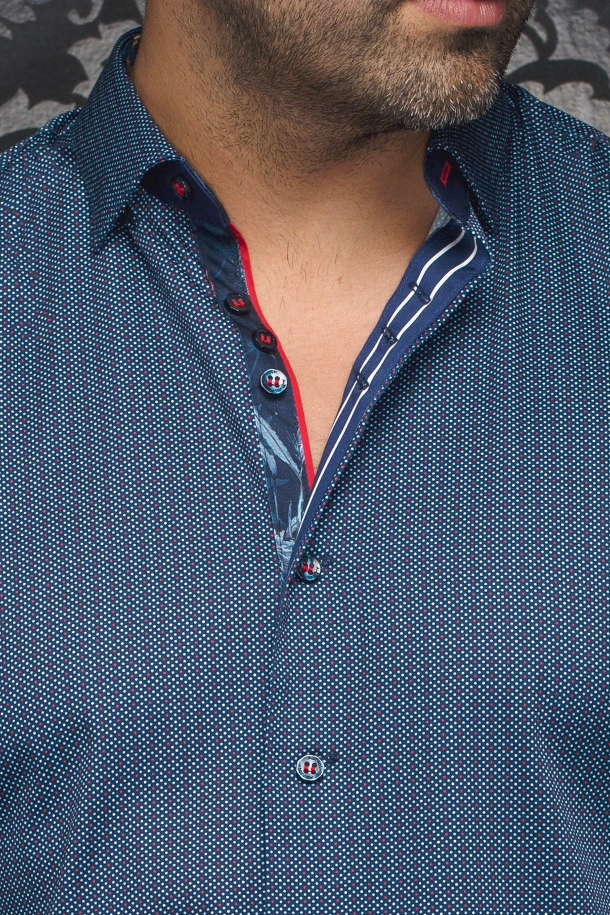 CHEMISE | SALAZAR, navy red