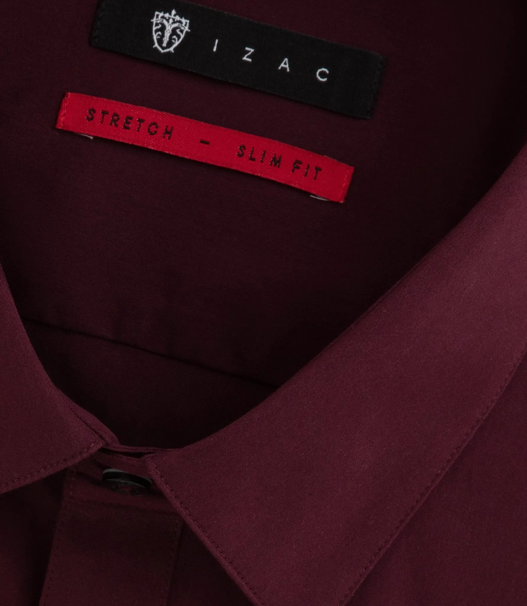Chemise coton stretch bordeaux Malte