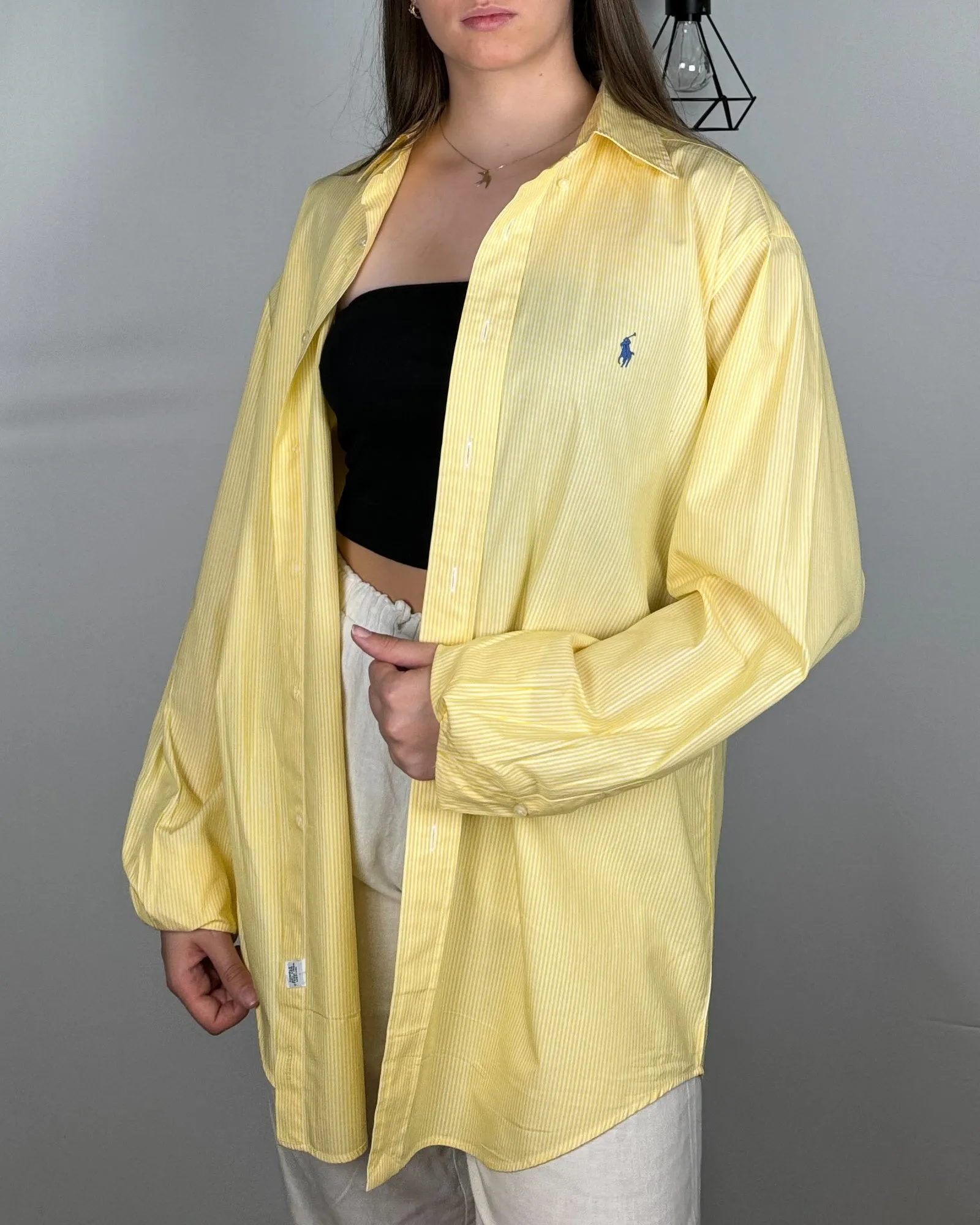 Chemise Ralph Lauren jaune pale - (L)