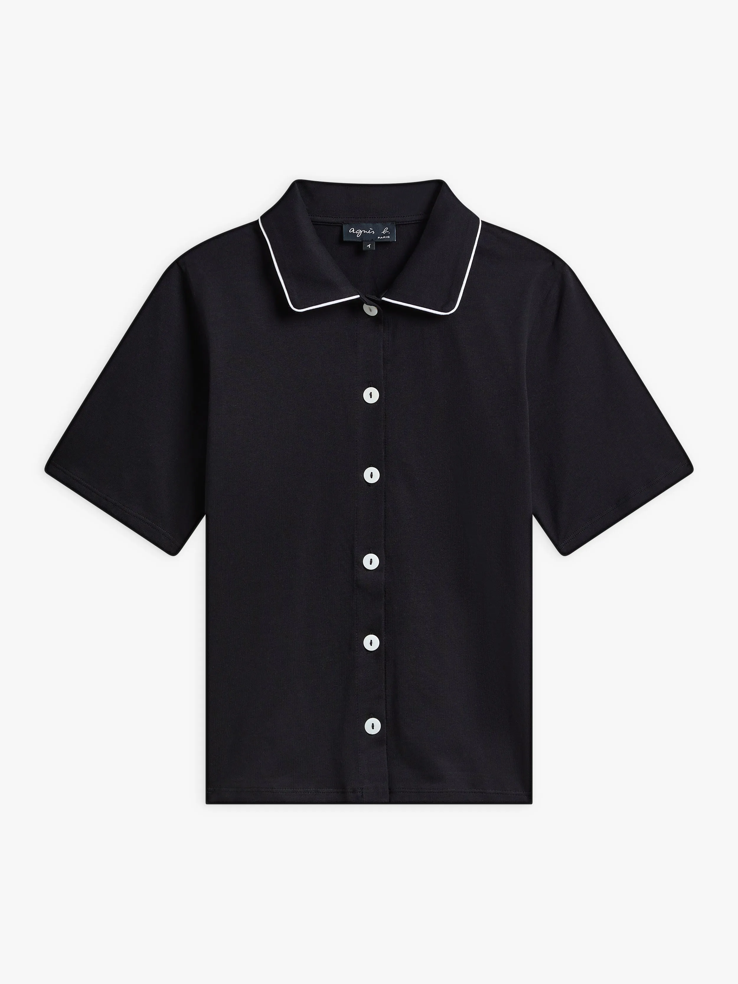 chemise Thaïs en coton noir