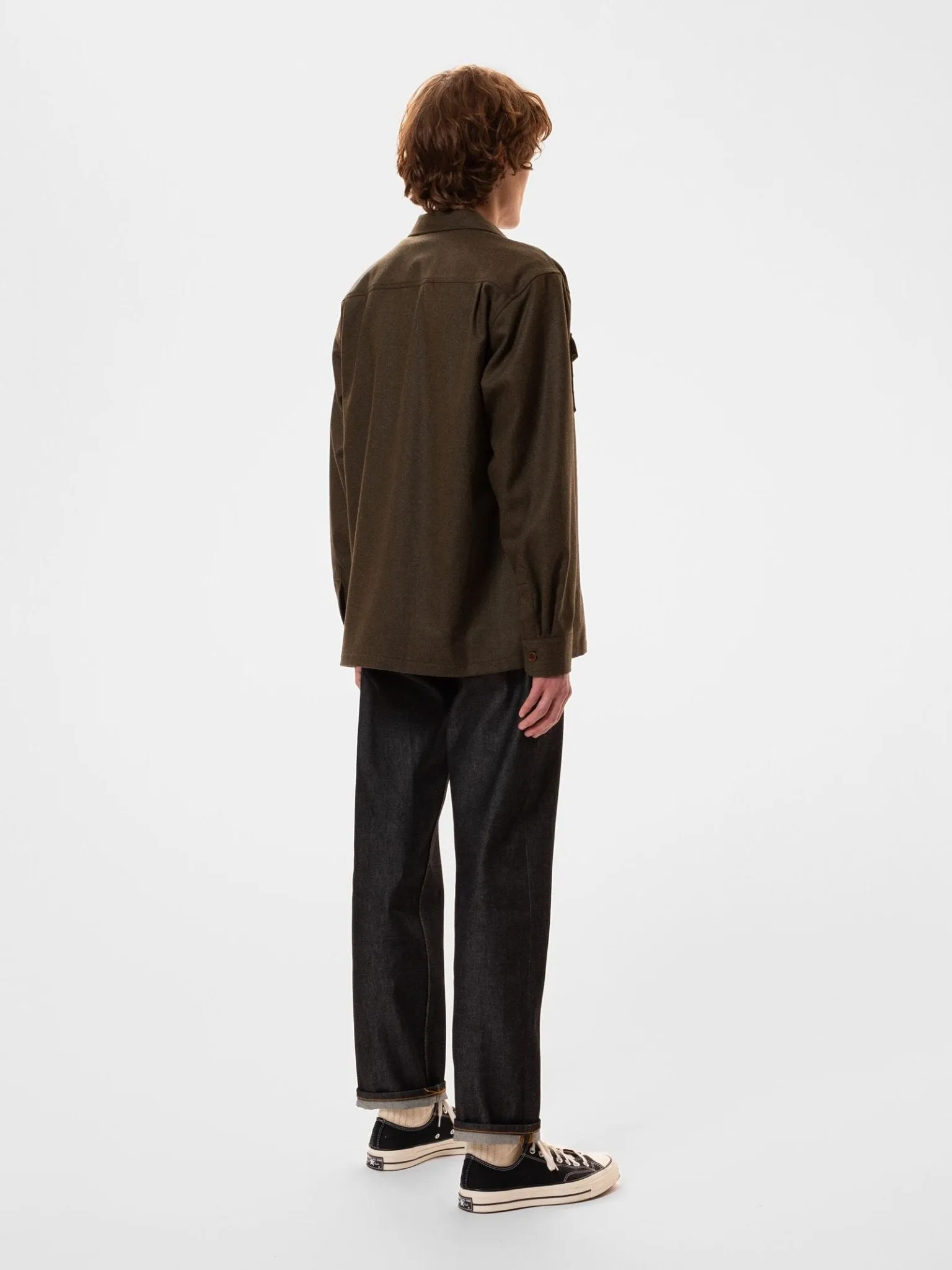 Chemise VINCENT GREEN MELANGE