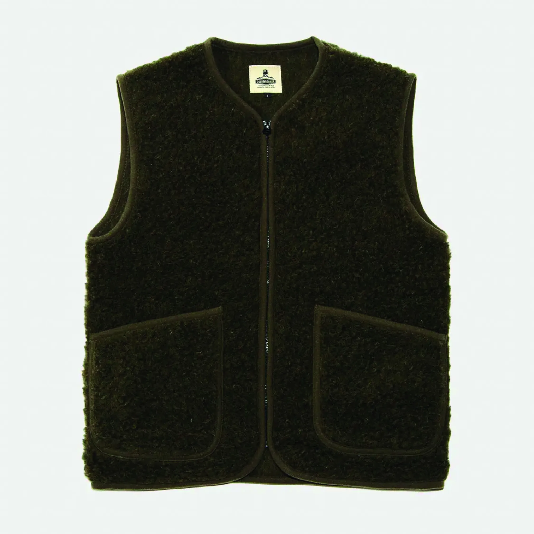Coldbreaker Gilet En Laine Khaki - Trouva