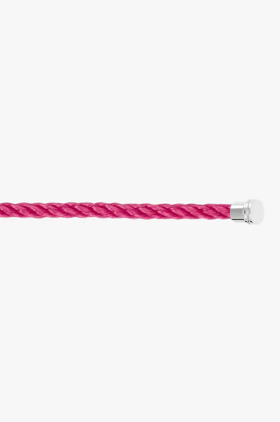 Câble pour bracelet à embouts plaqués or blanc Force 10 MM Bois de Rose