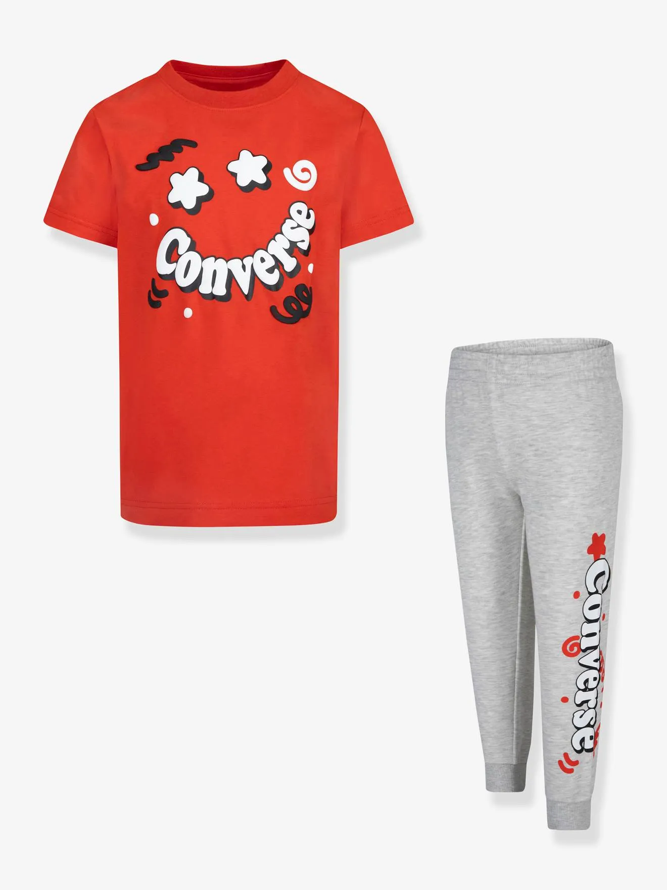 Ensemble t-shirt + jogging garçon CONVERSE anthracite - Converse