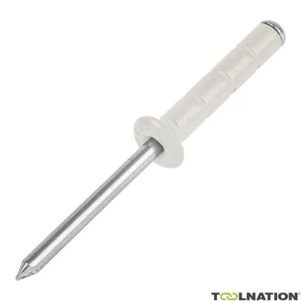 Gesipa 216720626 Polygrip gris-blanc rivet aveugle 4.8 x 10 aluminium/RVS 500 pcs.