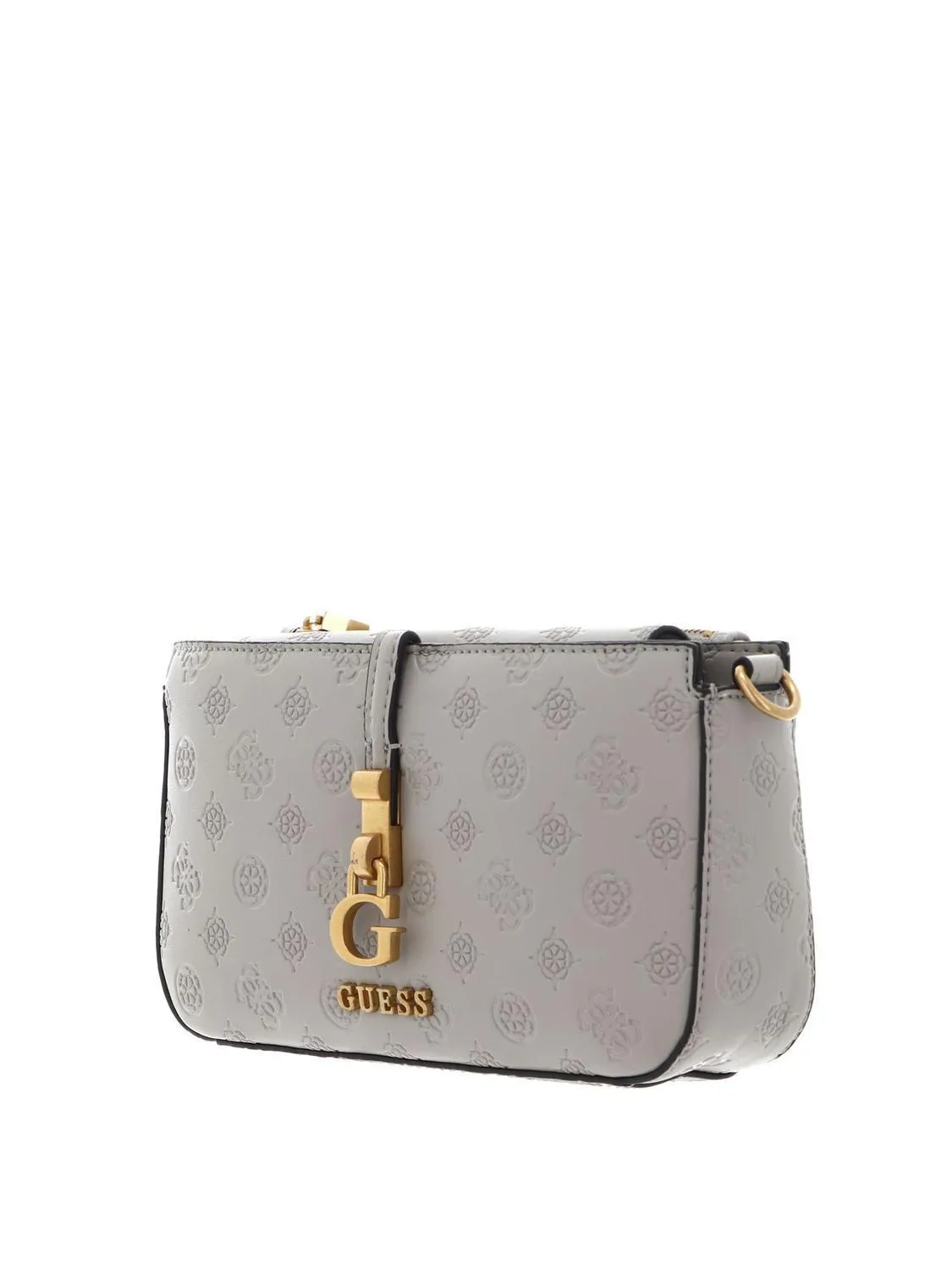 Guess G James Petit Sac Bandoulière Logo Taupe - Achetez À Prix Outlet!