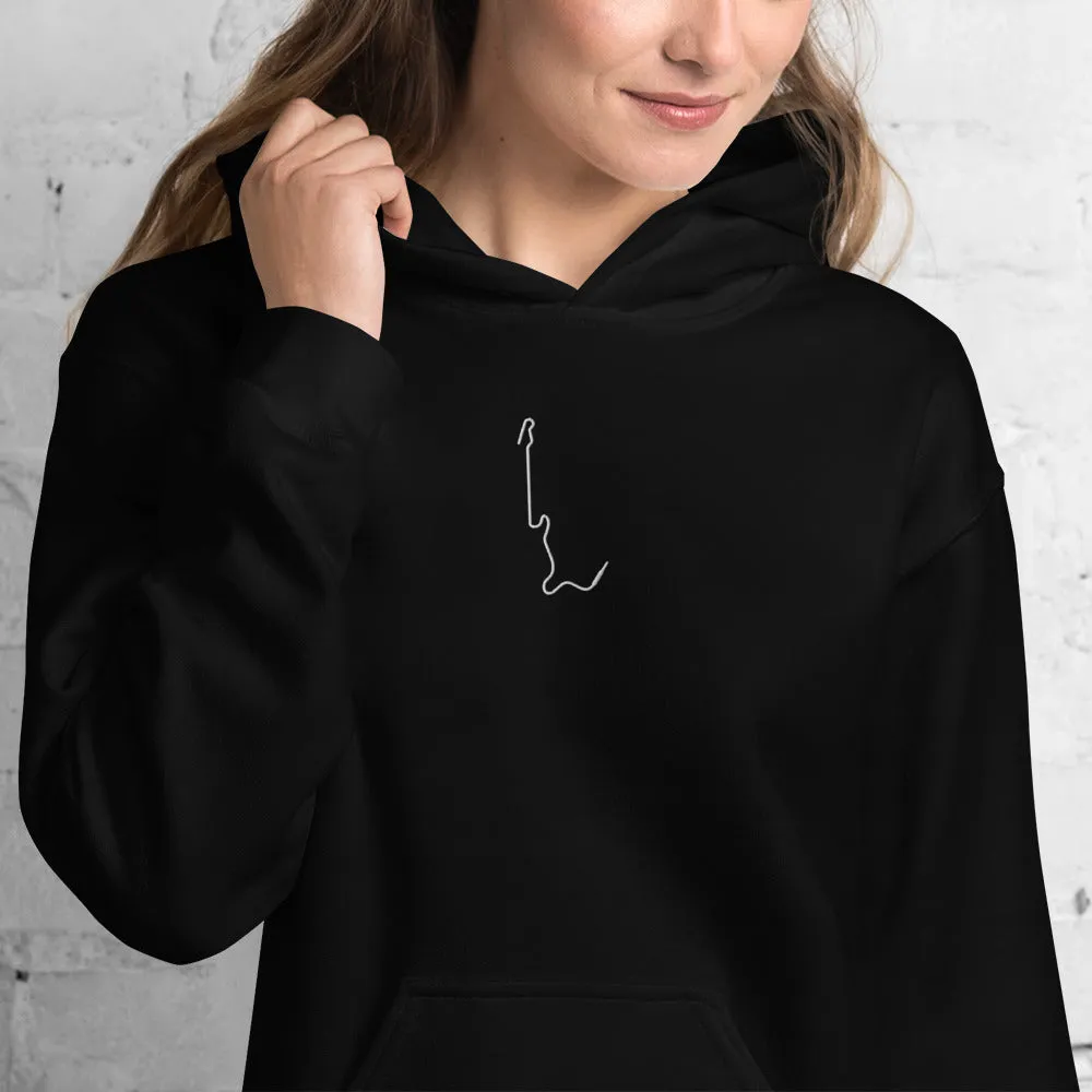 Guitare brodée strat fender like avec jack - Sweat à Capuche standard