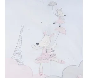 Housse De Couette 100x135cm Et Taie En Coton Blanc