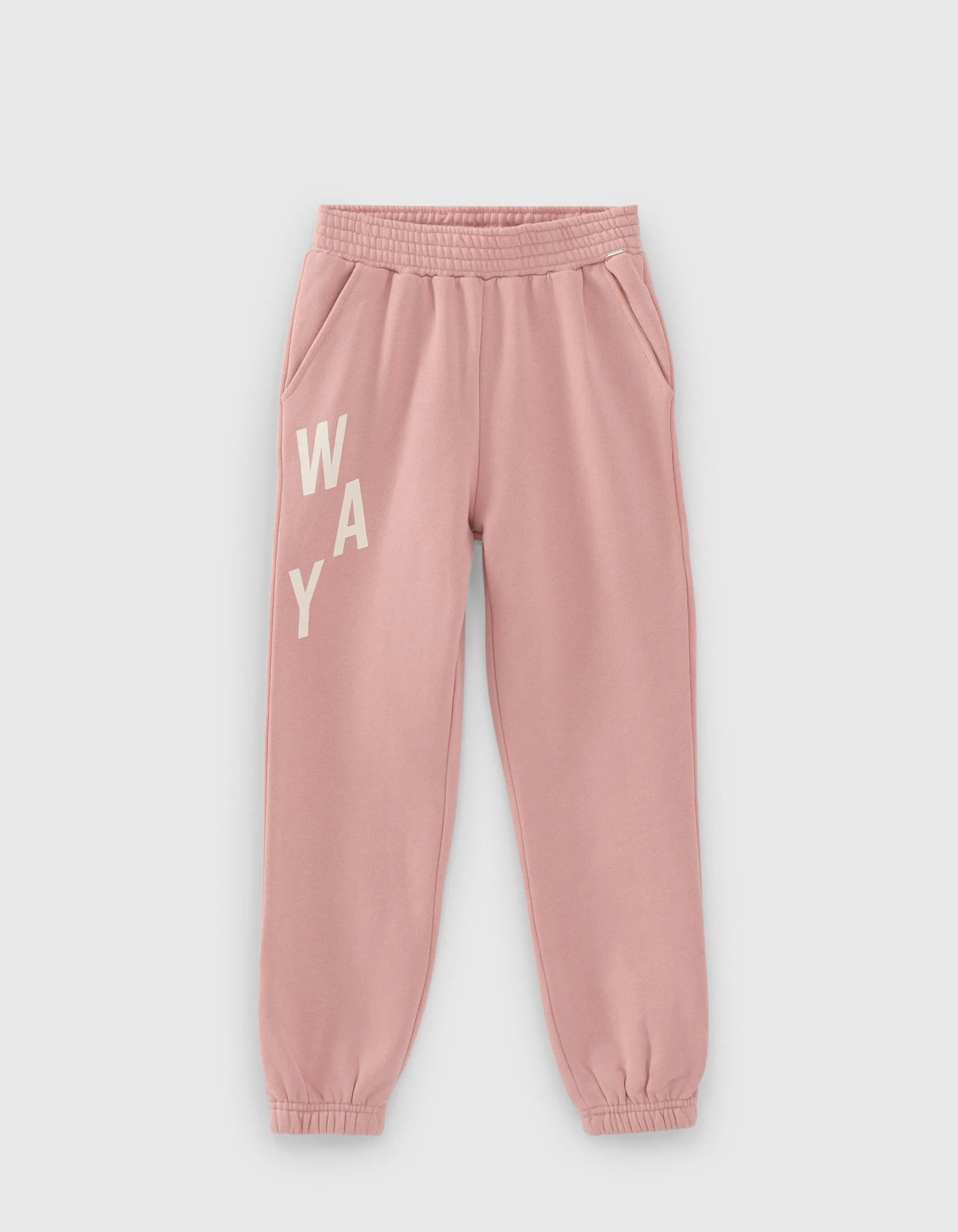 Jogging rose poudré molleton fille