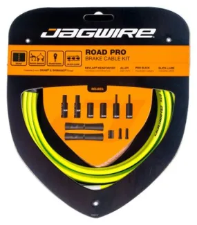 Kit Câble et Gaine pour Frein Route Jagwire Road Pro Vert