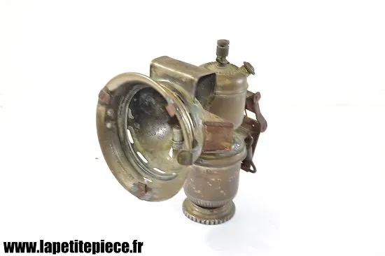 Lampe phare de cycle / moto française cicca années 1920 - 1930. acétylène 