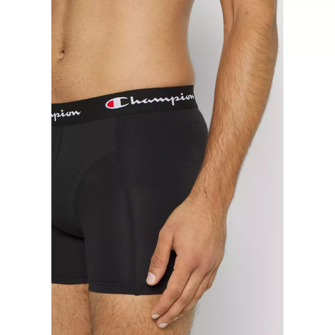 Lot de 2 Boxer noir en coton Champion - Boxer & Shorty Homme sur MenCorner