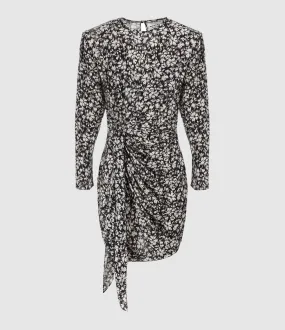 MARANT ÉTOILE Partager  Robe Dulce Black White  