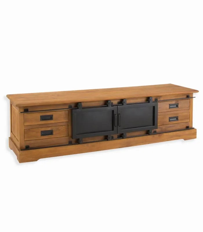 Meuble TV teck recyclé STANLEY