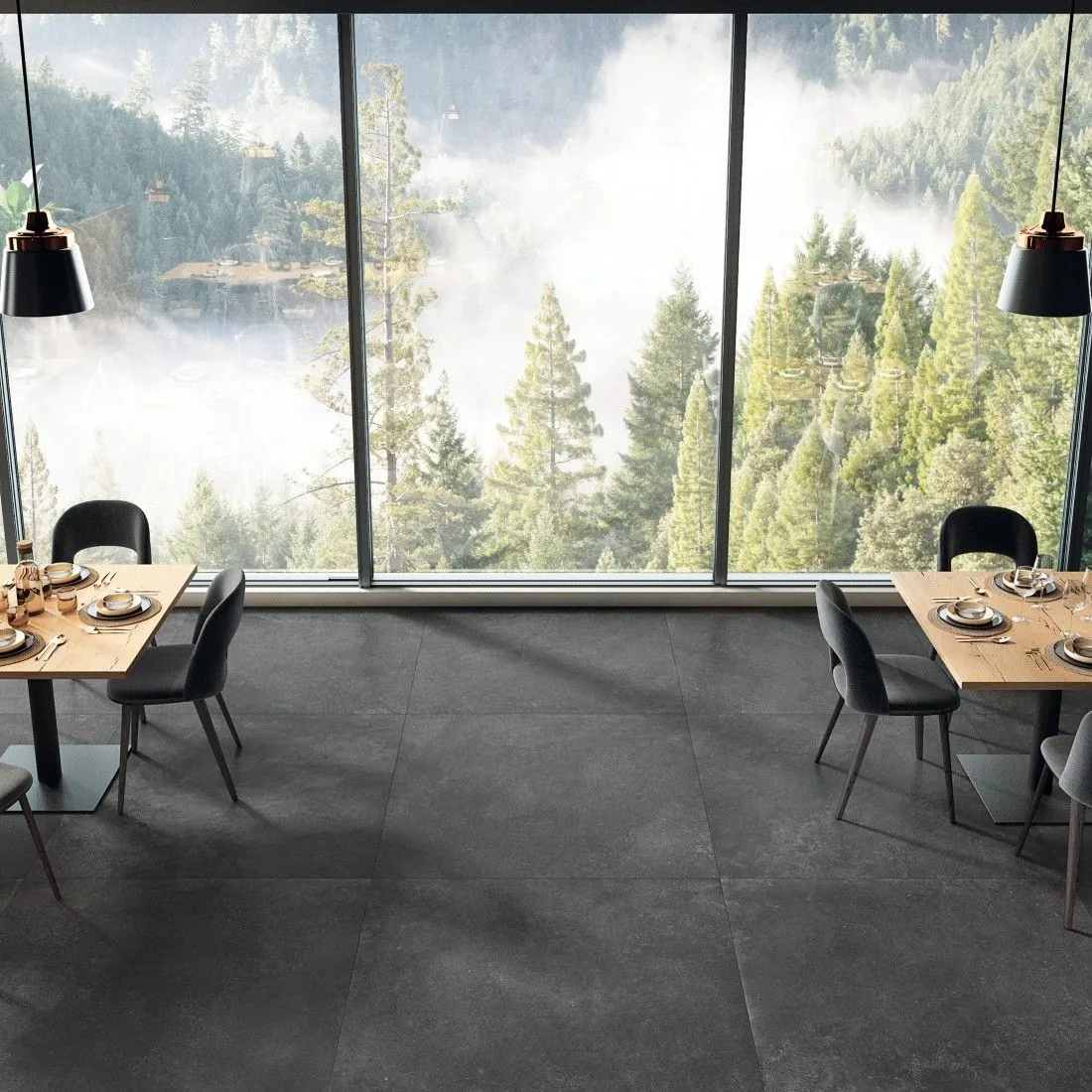 Mirage Restone Santorini Brosse 120x120 cm BYK9 | Carrelage imitation pierre 