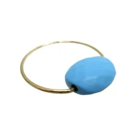MORGANNE BELLO BAGUES friandise coussin quartz turquoise