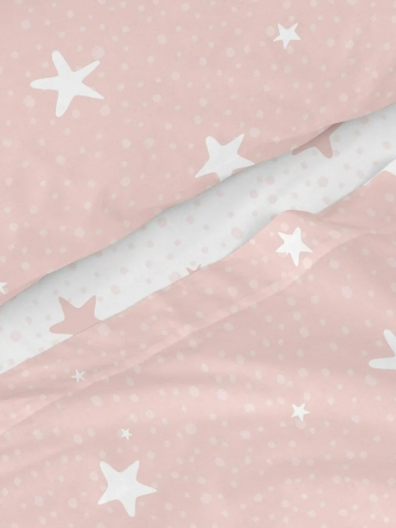 Parure de lit 2 pièces Little star "Happyfriday" - Rose
