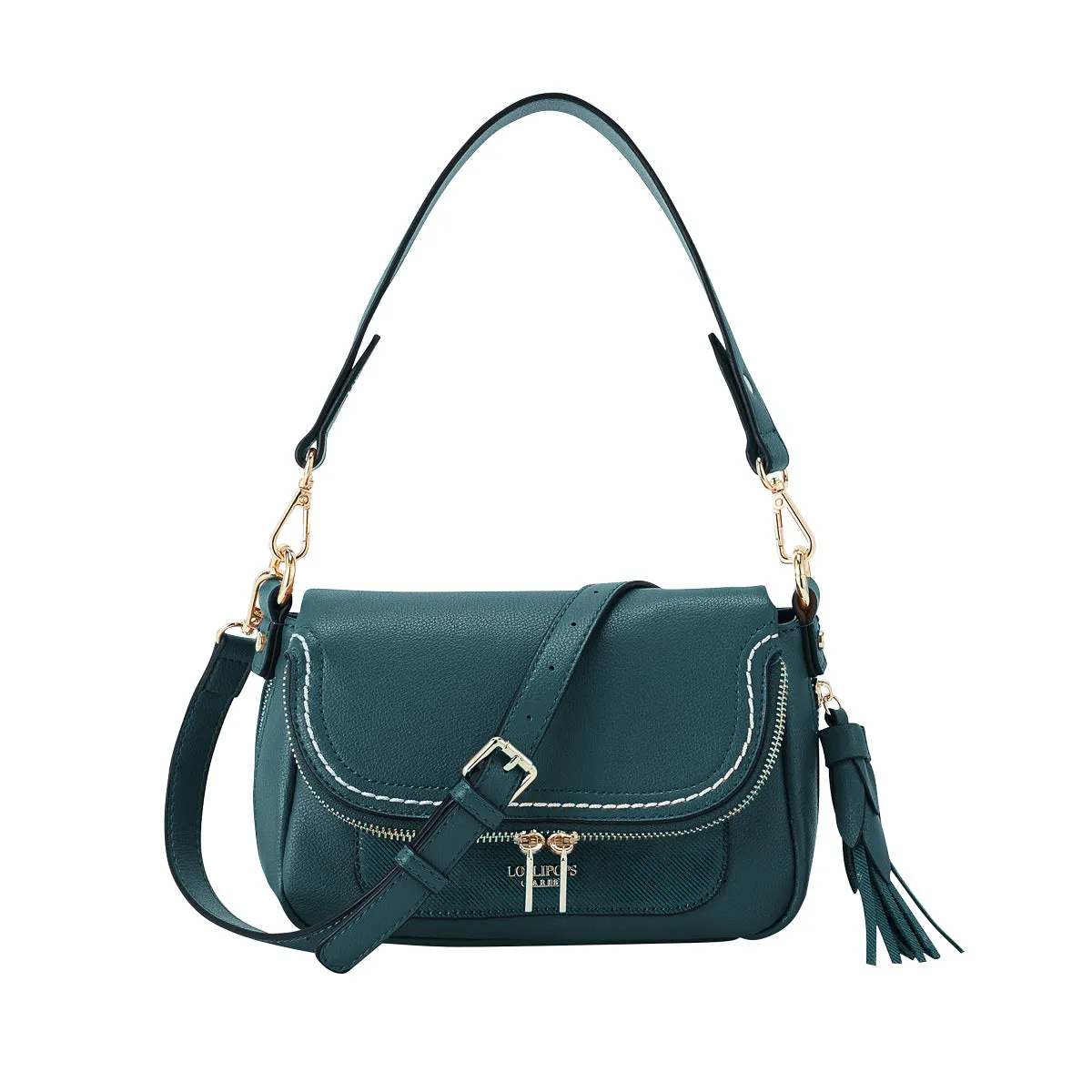Petit sac bandoulière vert Kingston