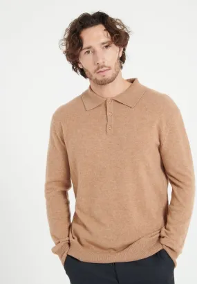 Polo cachemire camel homme - LUKE 5