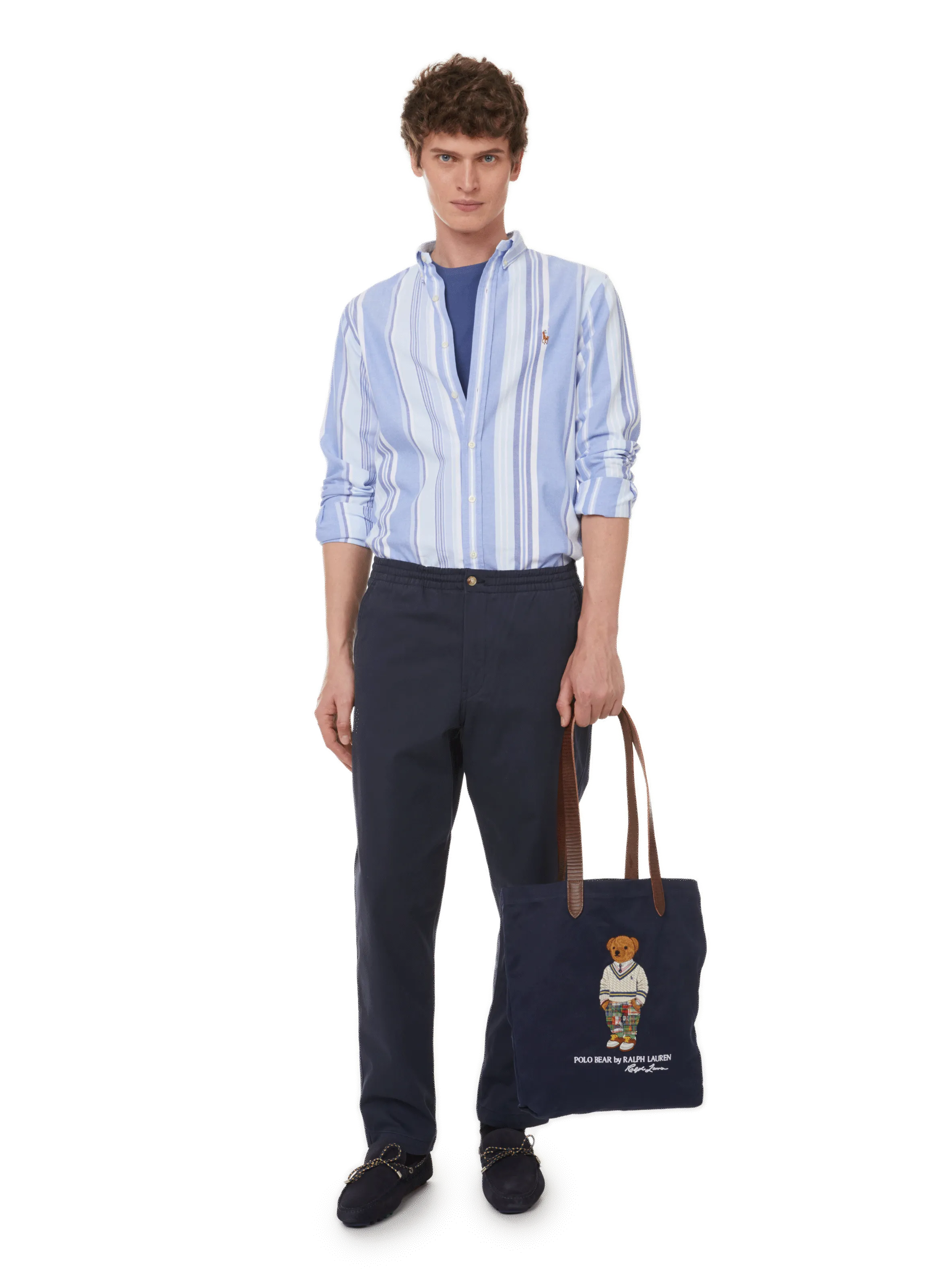 POLO RALPH LAUREN  Pantalon Flat Front - Bleu