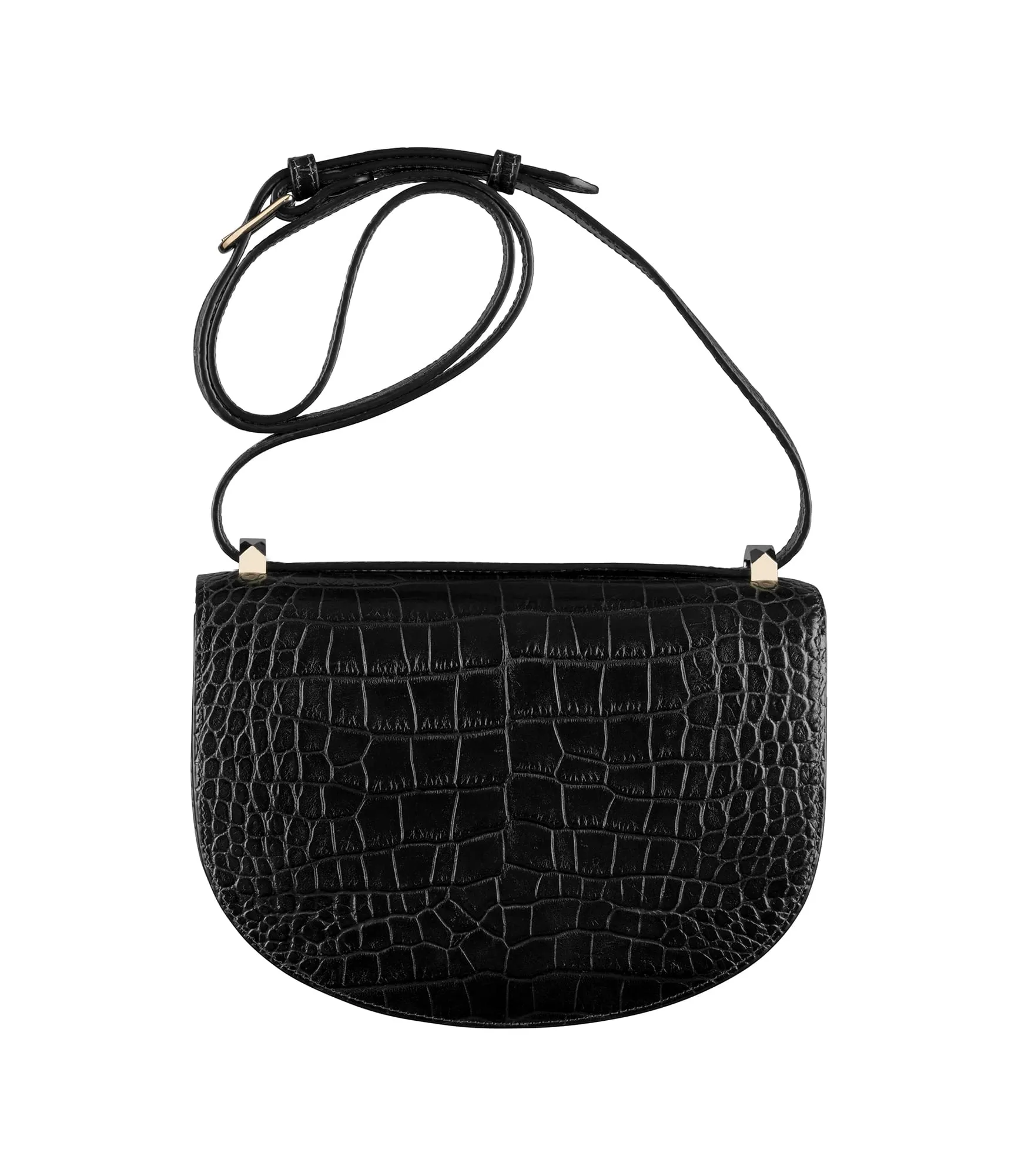 Sac Genève Embossé croco Noir | A.P.C.