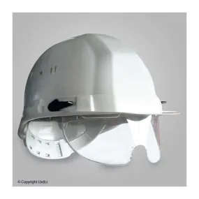 SUPP Casque de chantier avec lunettes intégrées blanc EN 397