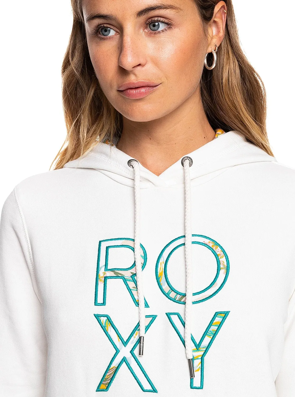 sweat-shirt Roxy Right On Time Terry - WBK0/Snow White - women´s
