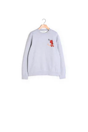 Sweatshirt à col rond imprimé Hot stuff