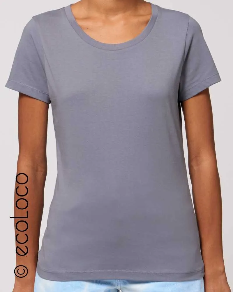 t-shirt bio basique femme mode éthique vegan équitable
