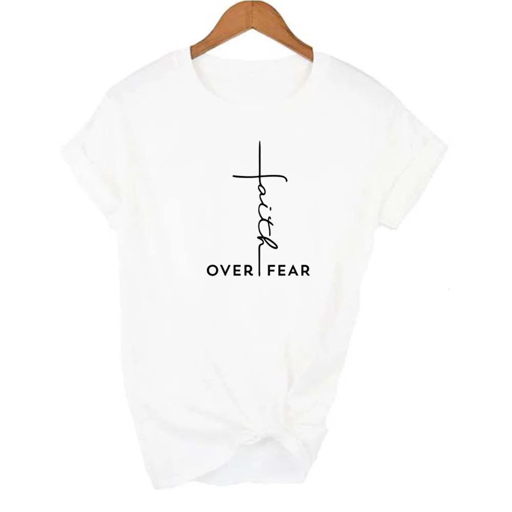 T-shirt blanc col rond années 90 femme