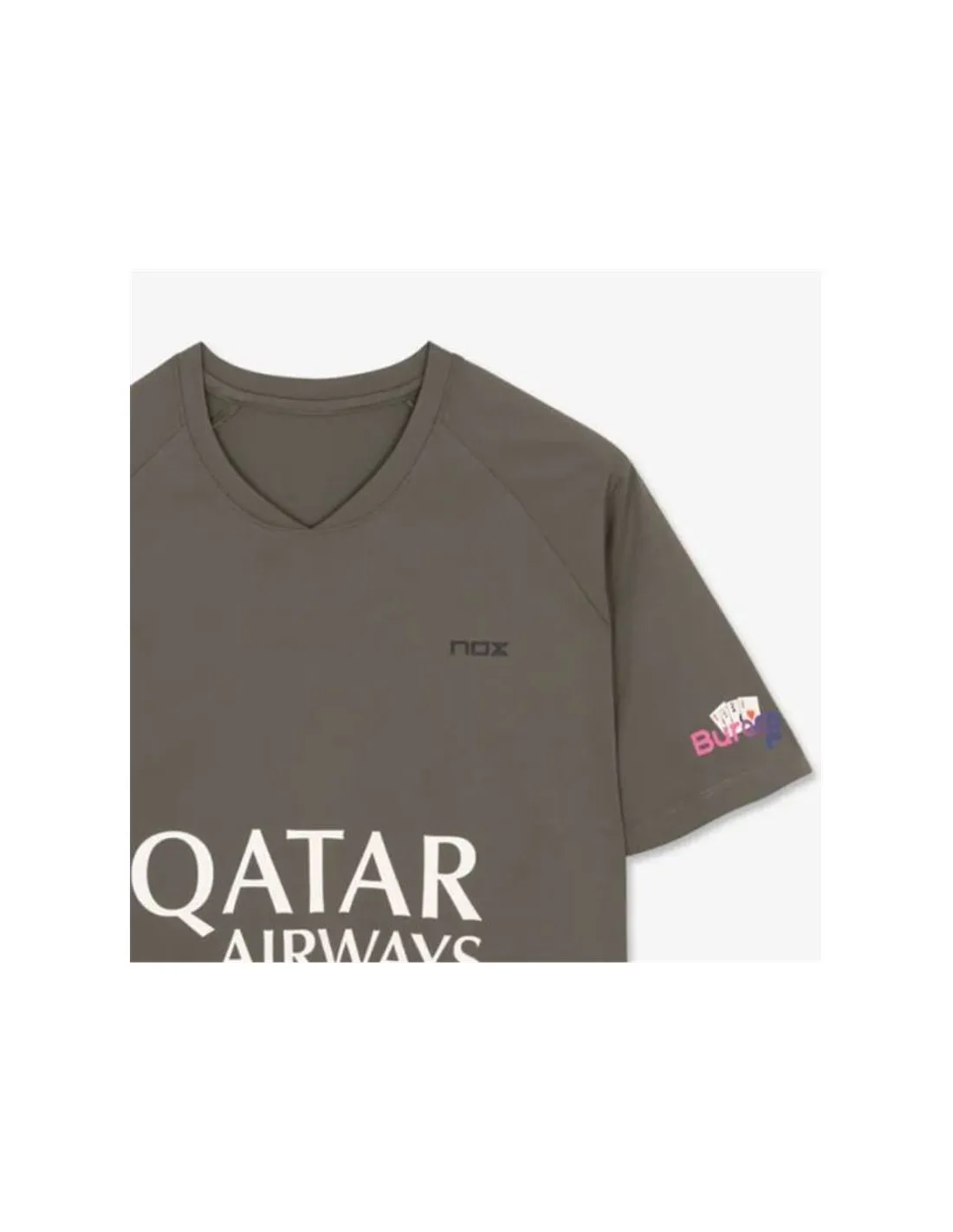 T-shirt de padel Nox Sponsors AT10 Vert foncé