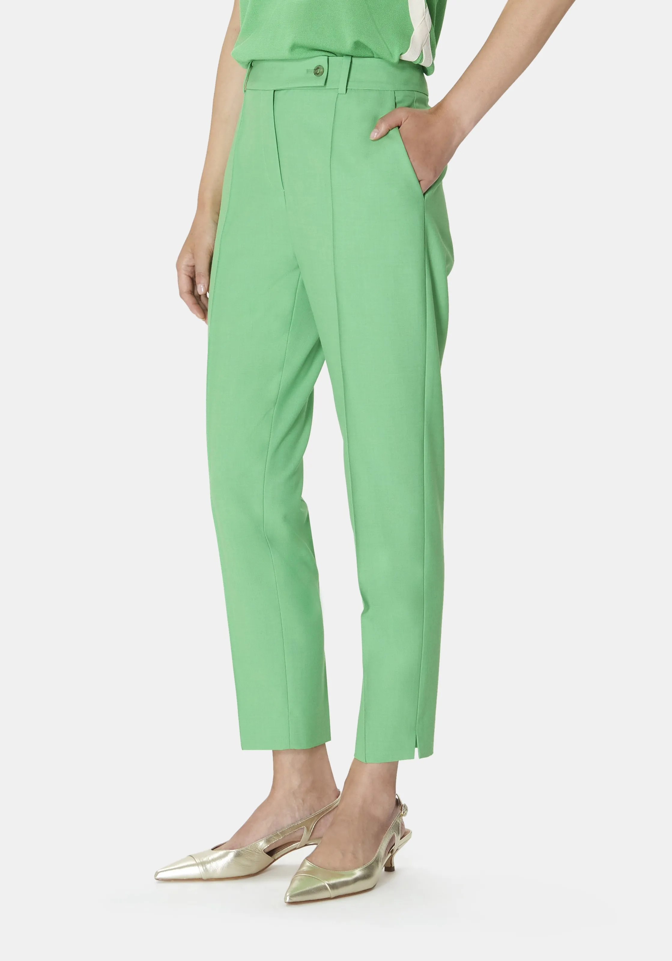 TARA JARMON  Pantalon droitclassique - pascal - Vert