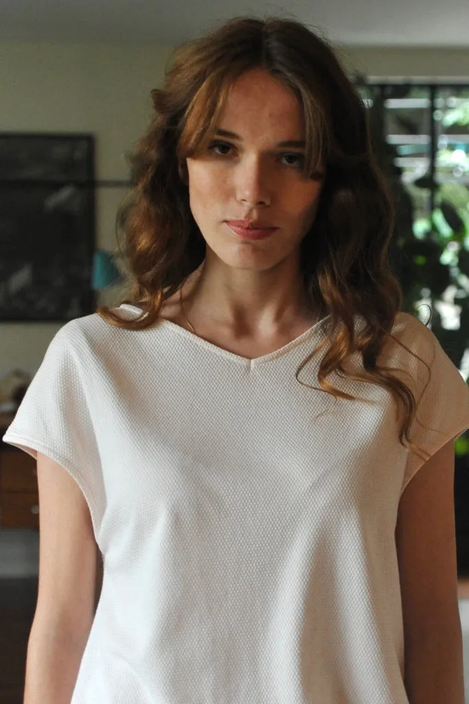Tee shirt en coton bio SUNY CHOU rose poudre