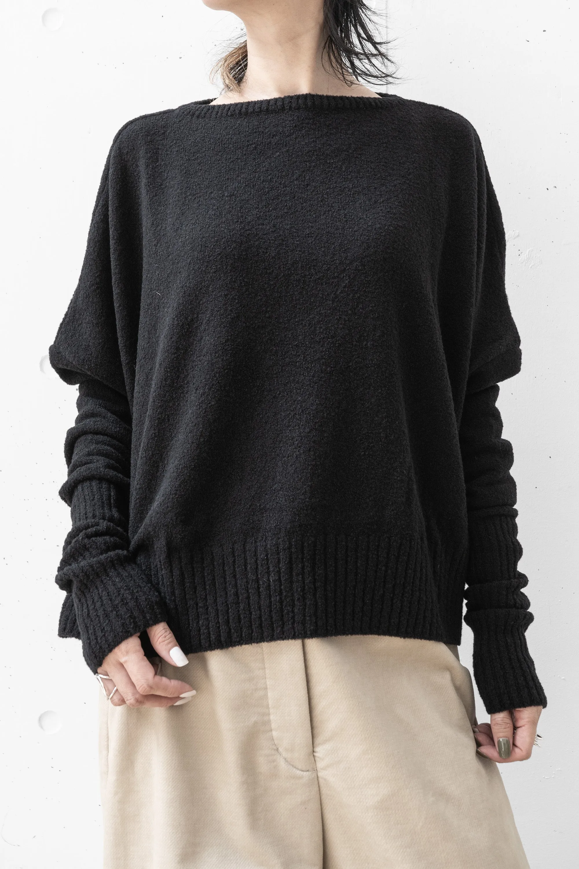tous les deux ensemble/Crewneck Cropped Sweater