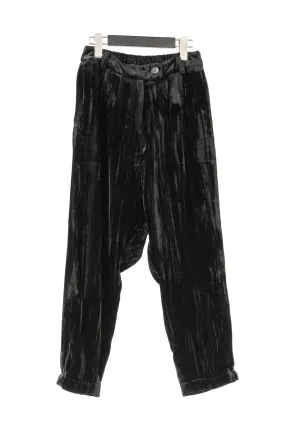 tous les deux ensemble/Crushed Velor Sarouel Pants